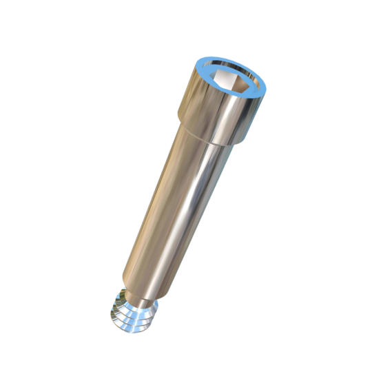 Titanium 1/8 X 0.656 inch Socket Head Allied Titanium Shoulder Cap Screw with 1/2 inch shoulder and 0.156 inch of #4-40 UNC Threads